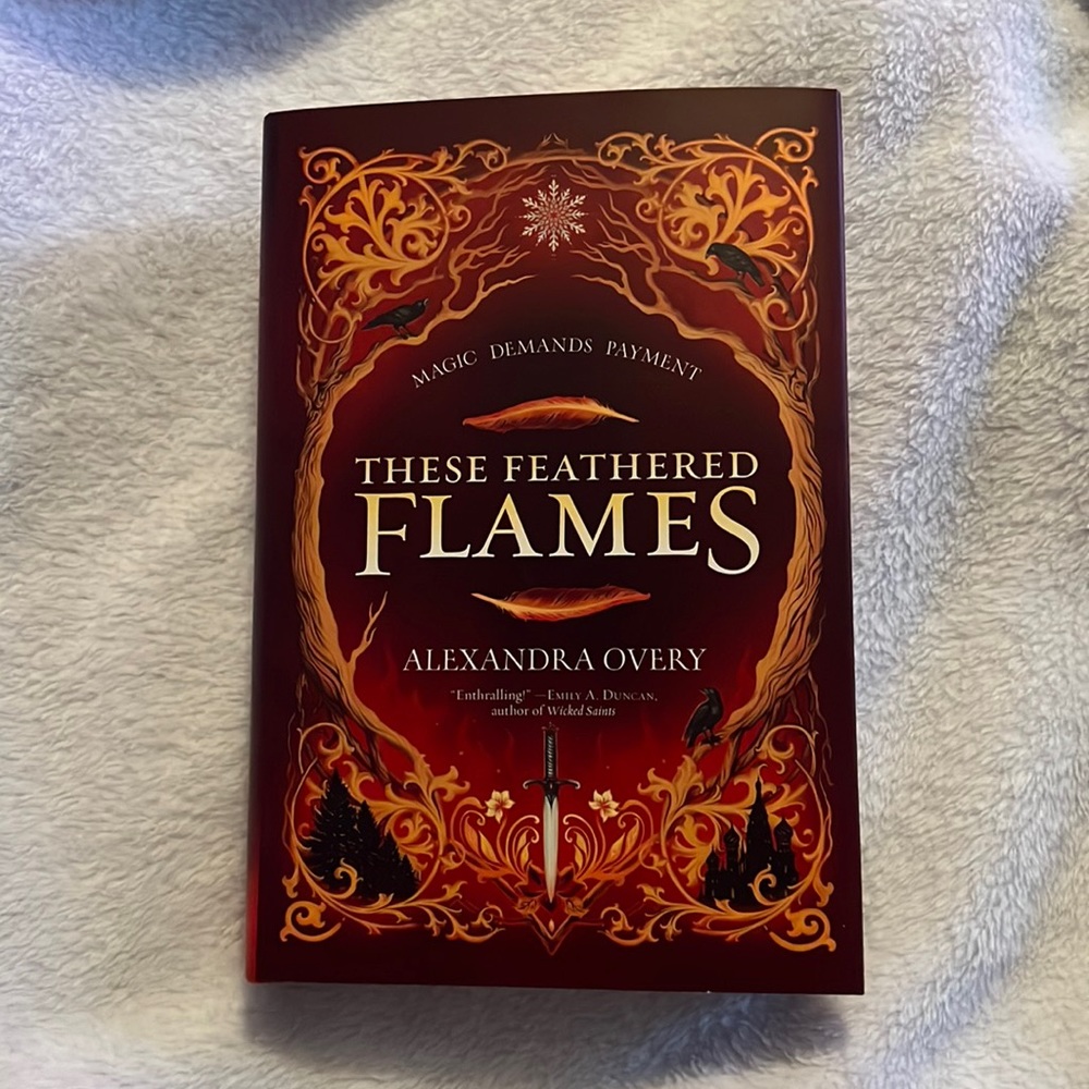 The Bookish Box Exclusive of These Feathered Flames by Alexandra Overy